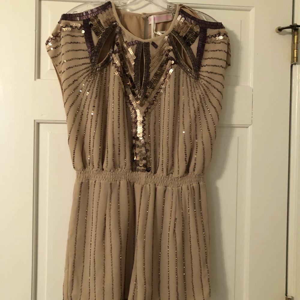 Sexy beaded romper